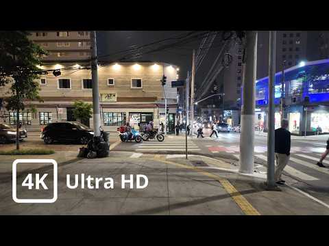 4K UHD | Rua Teodoro Sampaio de Ponta a Ponta | São Paulo à Noite 🇧🇷
