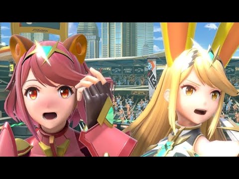 THESE GIRLS ARE GOOD! Pyra and Mythra First Look Smash Ultimate Fighters Pass