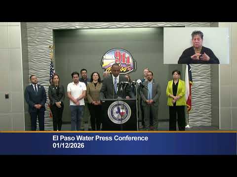 El Paso Water Press Conference 1/12/2026