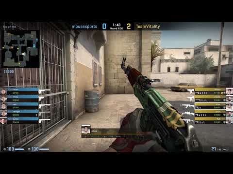 CS:GO POV Demo Vitality Shox (25/13) vs Mousesports (de_dust2)