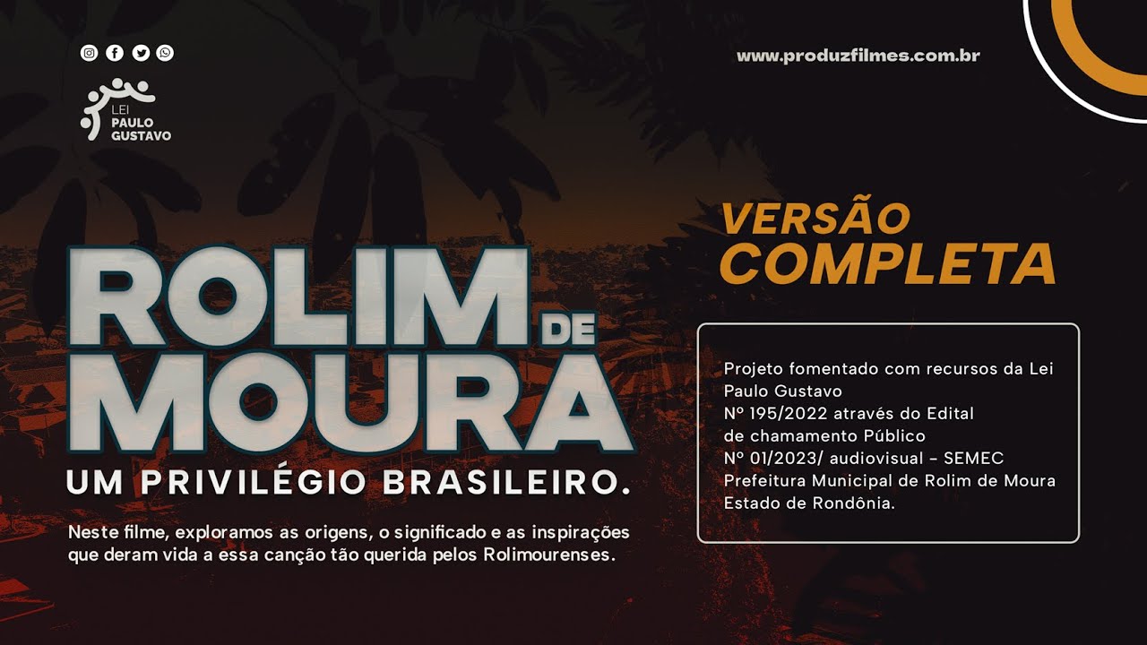 MINIDOCUMENTÁRIO: ROLIM DE MOURA, UM PRIVILÉGIO BRASILEIRO.