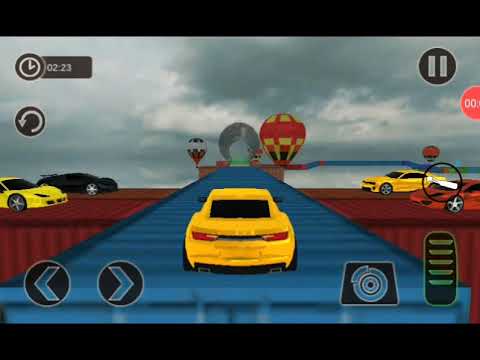 Crazy Car Driving Simulator: Impossible Sky Tracks 2019 (play with music )