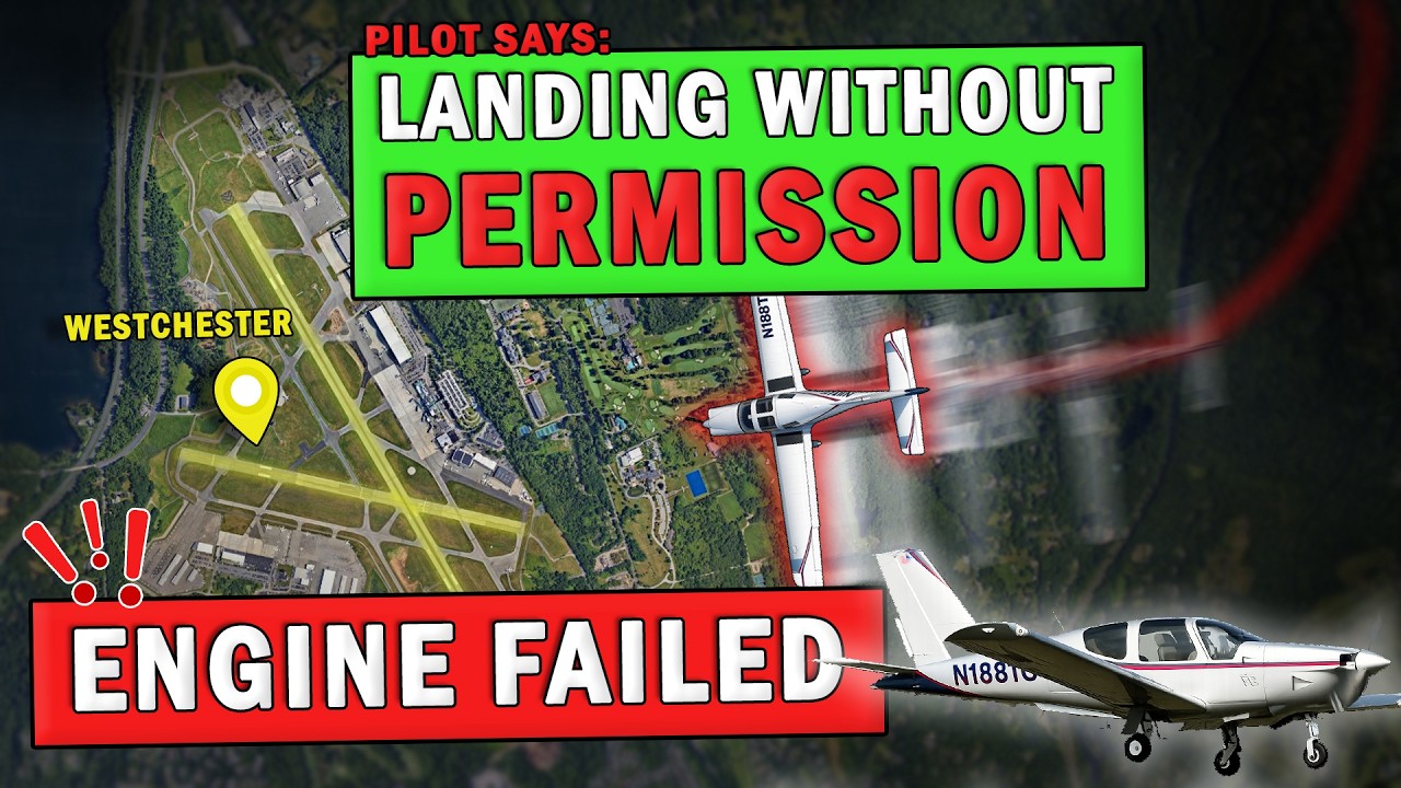 Engine Fails over Busy White Plains Airport | Pilots Lands Safely