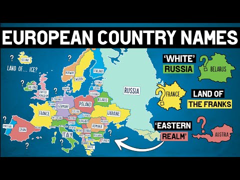 How Did European Countries Get Their Names?