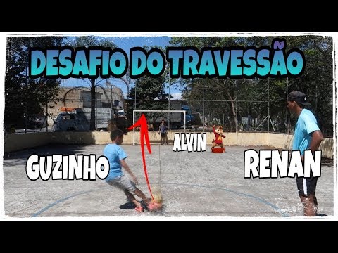 RENAN FOOTZ VS GUZINHO VS ALVIN - DESAFIO DO TRAVESSÃO