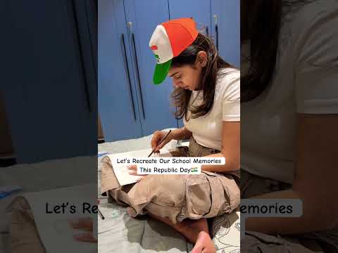 Happy Republic Day🥰 Kiska Drawing Better Tha? #ytshorts #youtubeshorts #viral #republicday #shorts