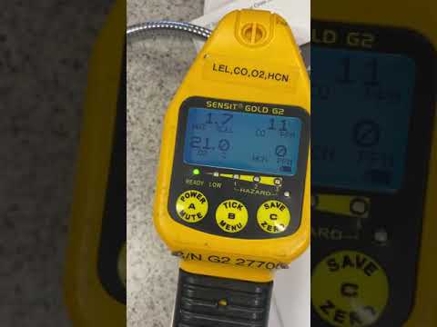 Sensit test with 10% LEL Pentane