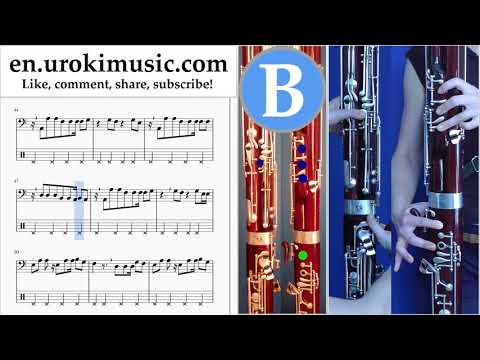 Bassoon lessons Shakira - Me Enamoré Sheet Music Tutorial Part#2 um-i352