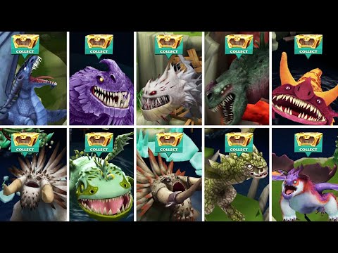 COLLECTING FROM ALL LEGENDARY DRAGONS - Dragons: Rise of Berk