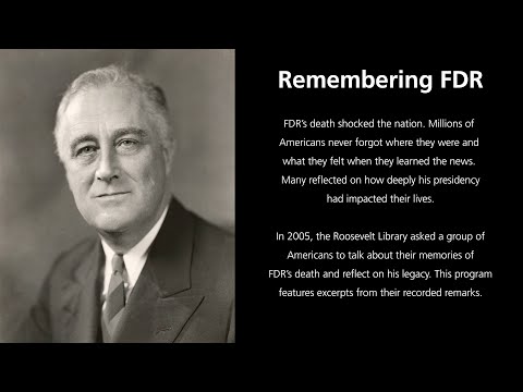 Remembering FDR