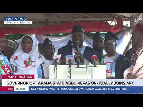 Governor Of Taraba State Agbu Kefas Officially Joins APC