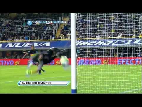 Gol de Bianchi. Boca 0 - Unión 2. Fecha 4. Torneo Final. Fútbol Para Todos