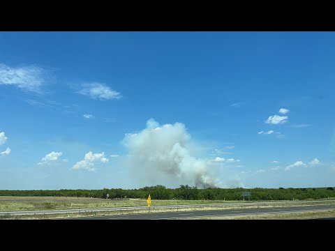 Major Brush Fire - NW of Wichita Falls, TX