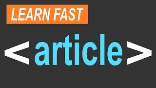 Download the video "HTML article Tag Tutorial (Semantic Element): Easy Guide for Beginners"