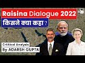 Raisina Dialogue 2022 | Critical Analysis | UPSC CSE Mains GS 3