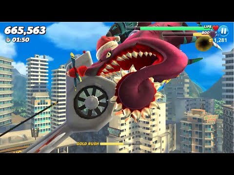 Buzz Helicoprion New Live Contest (Most Gold in 4 min Harbor Map) - Hungry Shark World