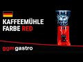 Commercial Coffee Grinder - Red - 1kg - 275 Watt - 77dB