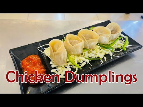 Chicken Dumplings: How to Make Momos or Dumplings? Steamed Chicken Momos, Dumplings, Dim Sums Recipe