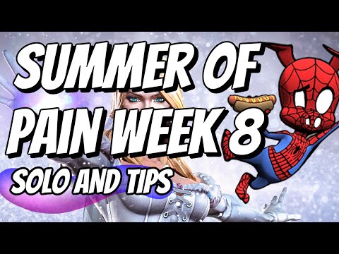 Summer of Pain Week8 Emma Frost Solo with Spider Ham! Tips Marvel Contest of Champions