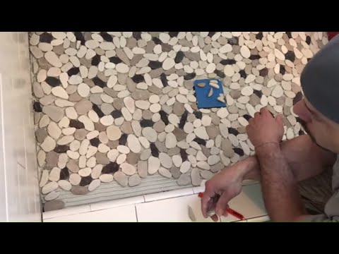 Installation of stone tiles