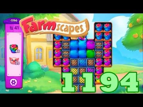 Farmscapes Level 1194 HD Gameplay Walkthrough | 3 - match game | android | ios | pc | GameGo Game
