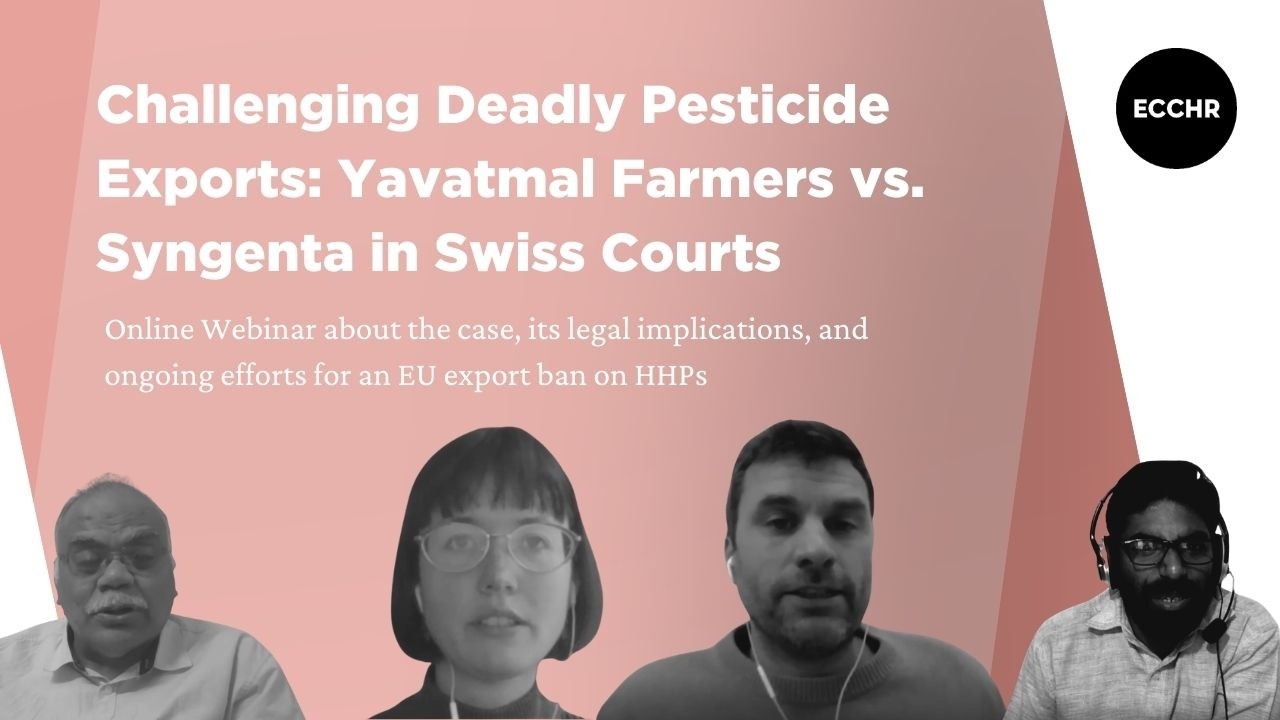 Challenging Deadly Pesticide Exports Yavatmal Farmers vs Syngenta in Swiss Courts