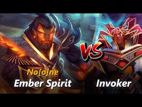 No[o]ne mid Ember Spirit vs Invoker | First 10 minutes