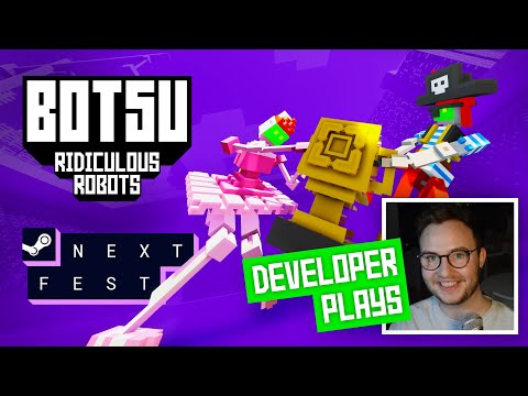 Developer Plays BOTSU: Ridiculous Robots - FREE DEMO on Steam!