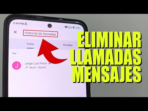 Cómo eliminar todas las llamadas y mensajes del teléfono