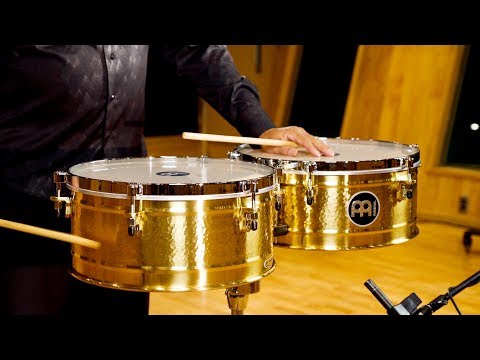 MEINL Percussion Artist Series Timbales Luis Conte Brass - LC1Brass