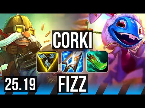CORKI vs FIZZ (MID) | 11/2/6 | KR Grandmaster | 25.19