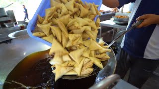 Biggest Mini Samosa Mega Factory Daily 10000 Samosa Making Rs. 30/- Only l Hyderabad Street Food