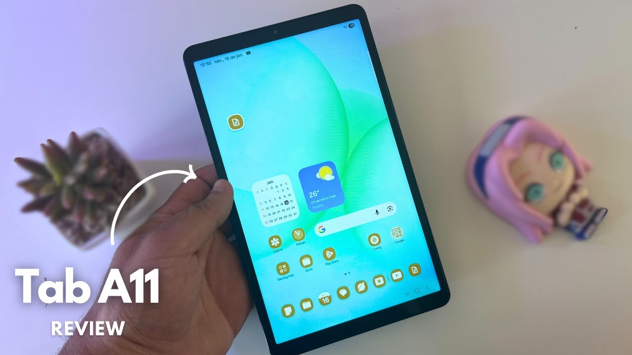 Miniatura da avaliação em vídeo de Tablet Samsung Galaxy Tab A9 SM-X133 128GB 8.7 polegadas