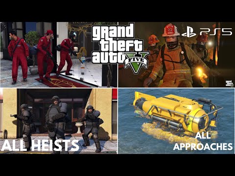 ALL HEISTS GTA 5 Gameplay | All Approaches | Story Mode