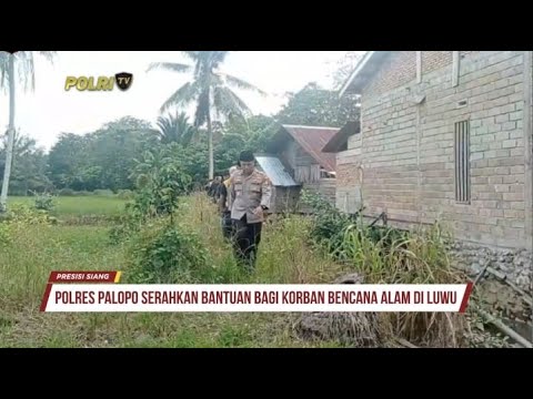 POLRES PALOPO SALURKAN BANSOS KORBAN BANJIR BANDANG LUWU
