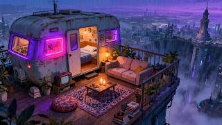 90's Rainy Camper Retreat 🌧️ Chill Music Lofi Rain Hip Hop Beats for Relax & Deep Focus