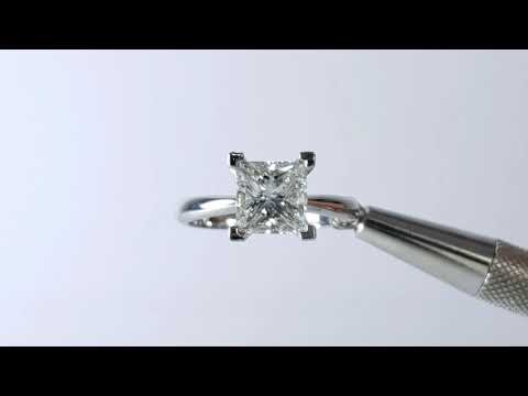 2.03ctw H VS1 Princess Cut Diamond Engagement Ring