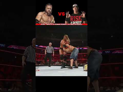 Every Triple H vs John Cena 1 vs 1 Match Result Edit 💥 #wwe