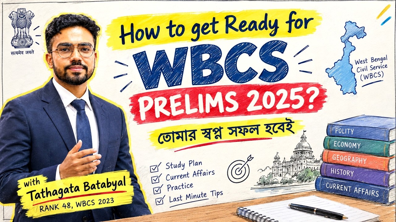 How to Prepare for WBCS Prelims 2025? | Complete Study Plan by Tathagata Batabyal Rank 48 , WBCS2023
