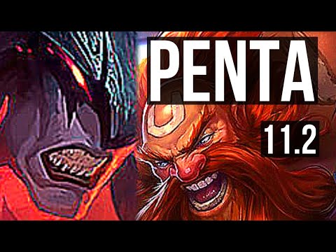 AATROX vs GRAGAS (TOP) | Penta, 500+ games, 9/3/8, Dominating | KR Master | v11.2