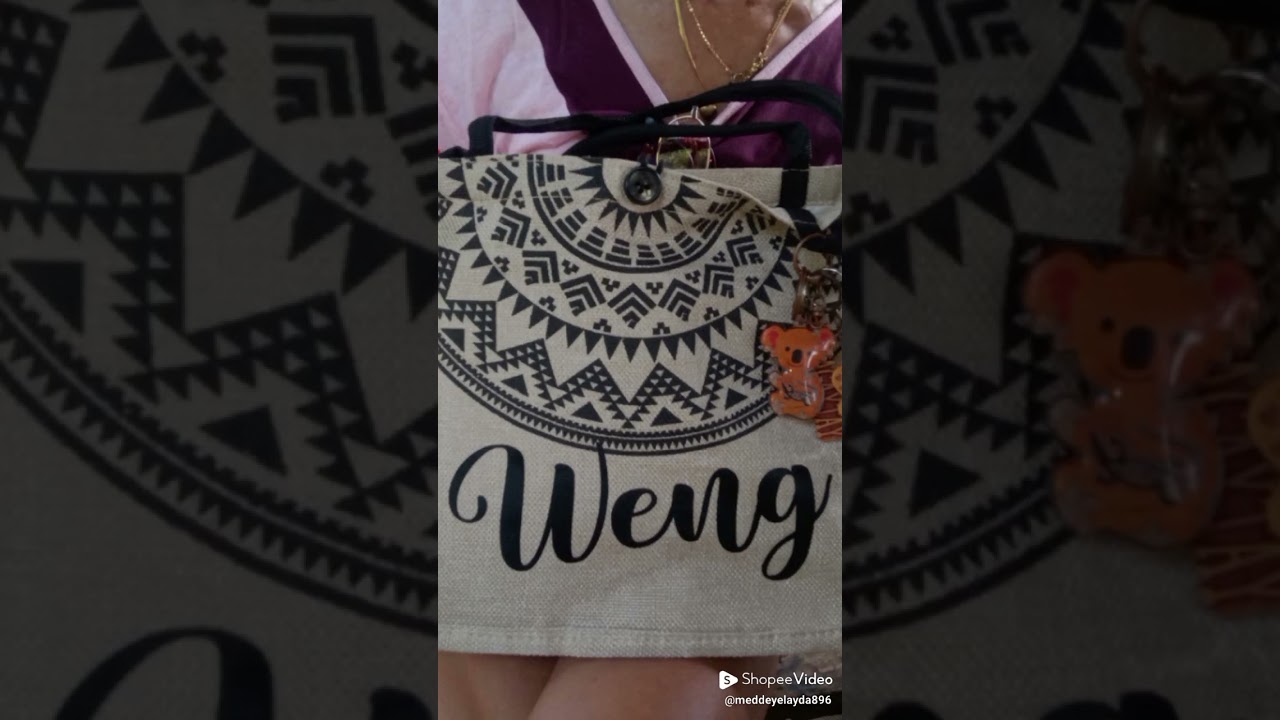 Check out Personalized Abaca Elegant Canvas Ladies Classic Large Tote Bag