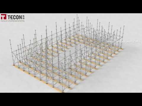 Tecon Ringlock Scaffolding 3d Assembly Tutorial
