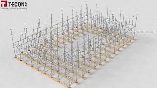 TECON Ringlock Scaffolding | 3D Assembly Tutorial