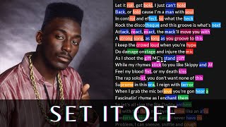 Big Daddy Kane - Set It Off | Lyrics, Rhymes Highlighted