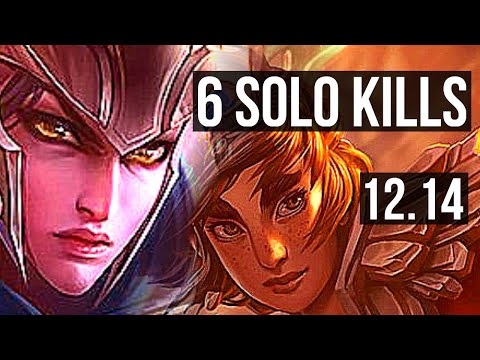 QUINN vs TALIYAH (MID) | Rank 1 Quinn, 6 solo kills, 1100+ games, Dominating | KR Challenger | 12.14