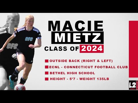 MACIE MIETZ  [OUTSIDE BACK - RIGHT & LEFT] - CLASS OF 2024 - COLLEGE SOCCER RECRUITING VIDEO