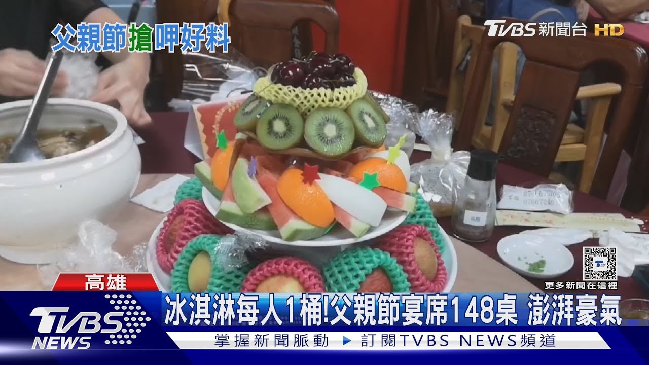 冰淇淋一人一桶!父親節席開148桌 一桌萬元澎湃豪氣