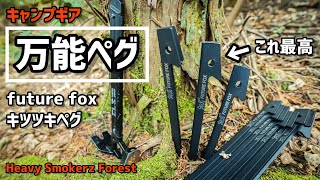 【キャンプギア】これ以外いらない！スノーピーク?i-WANO?俺はFutureFoxキツツキペグ！これで十分！万能ペグ！