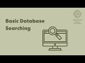 Basic Database Searching