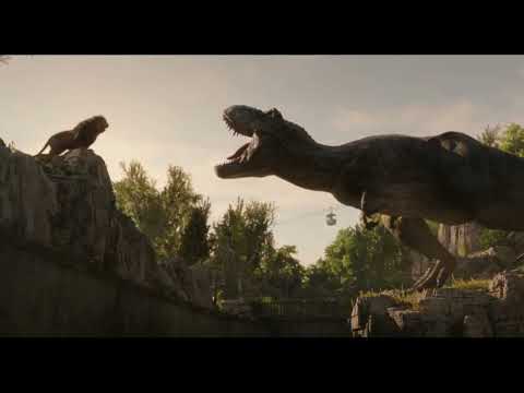 Jurassic World Fallen Kingdom: Tyrannosaurus rex (T-rex) vs. Lion's Roar